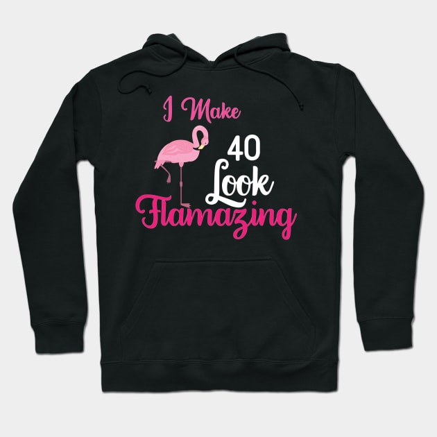 Funny birthday flamingo gift Hoodie by Anonic